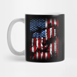 American Flag with Eagle Mug